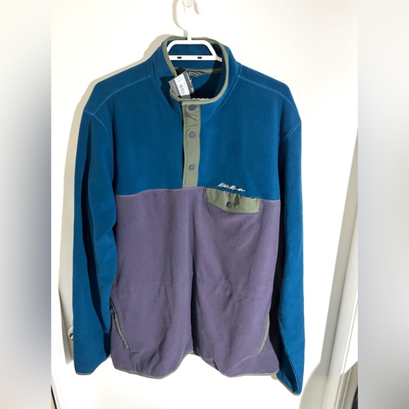 Eddie Bauer Blue and Purple Fleece - Picture 3 of 6